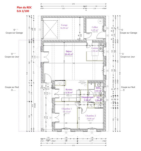 plan architecte pour site Prestations sur mesure en rénovation d'intérieur